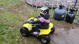 Ellie drove a four wheeler