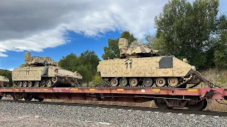 Tanks! Amazing Loaded Military Train on the Colorado Joint Line!