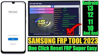 All Samsung FRP Bypass 2023 With FRP Tool One Click Unlock FRP | Remove Google Account Android 12/13