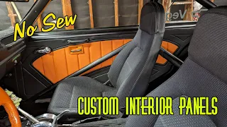 Custom No Sew Automotive Upholstery Door and Interior Panels