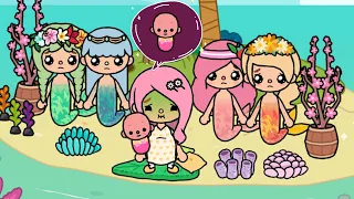 Mom Gave Birth On A Desert Island. Mermaids Helped Her | Toca Life Story | Toca Boca