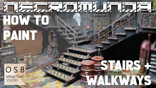 How to Paint NECROMUNDA Stairs & Walkways | Warhammer Terrain Painting