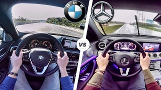 BMW 5 Series 2017 G30 vs Mercedes Benz E Class 2017 POV Test Drive by AutoTopNL