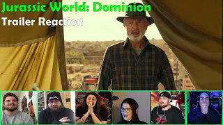 Reactors React to Jurassic World: Dominion Trailer - The Original Cast is Back!  (Reaction Mashup)