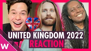 Sam Ryder "Space Man" Reaction | United Kingdom Eurovision 2022