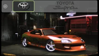 Как сделать Toyota Supra из 1 форсажа в NFS Underground 2