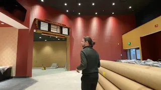 Inside the theater renovations at Woodland Mall
