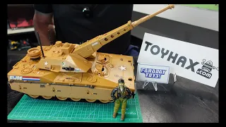 1985 GI JOE MAULER M.B.T. TANK RESTORATION PART 4. TOYHAX DECAL INSTAL & FINISHED MAULER RESTORATION