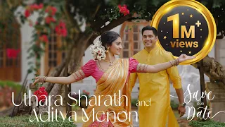 Uthara Sharath & Aditya Menon Save the Date | Asha Sharath Kudumbam|VALENTINES DAY SPECIAL | 2023