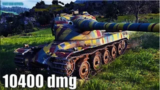 AMX 50 B твинк ЛОМАЕТ КАБИНЫ 🌟 10400 dmg 🌟 World of Tanks лучший бой