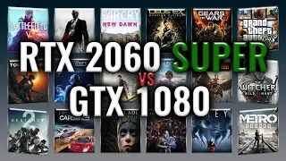 RTX 2060 SUPER vs GTX 1080 Benchmarks | Gaming Tests Review & Comparison | 59 tests