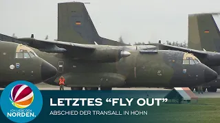 Luftwaffen-Stützpunkt in Hohn vor dem Aus: Transall verabschiedet sich mit letztem „Fly-Out“