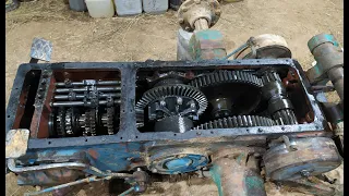 старый трактор ЮМЗ 6 (1978 г.в.)/осмотр КПП/первые выводы/old tractor YUMZ check point inspection