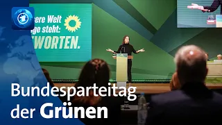 Bundesparteitag der Grünen: Baerbock verteidigt Waffenlieferungen – Zustimmung für Habecks Atompläne