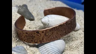 Copper Pipe made into Cuff bracelet