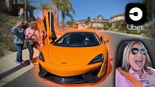 PICKING UBER RIDERS UP IN MY MCLAREN 570S!! *100 MPH RIDE*