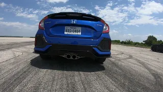 2017 Honda Civic Hatchback Sport w/Borla Catback - Rev & Takeoff