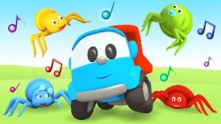 Sing with Leo the truck! A spider song: Baby music for playtime & baby @SongsforKidsEN