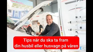 Att tänka på när du tar fram husbilen eller husvagnen efter vinterförvaring- Lindströms husbilar