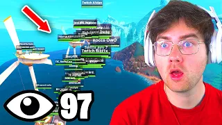 I Got 100 Players To Land At The Wind Turbines In Chapter 5 Fortnite (Scuffed Tournament)