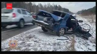 Четыре человека погибли в ДТП под Красноярском