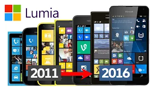 Эволюция смартфонов Nokia / Microsoft Lumia 2011-2016