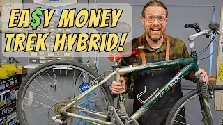 The EASIEST bike to flip for MONEY! '00s Trek Hybrid Bicycle gets RECONDITIONED for an EASY SALE!