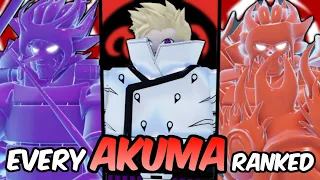 EVERY Akuma RANKED From WORST To BEST! | Shindo Life Bloodline Tier List