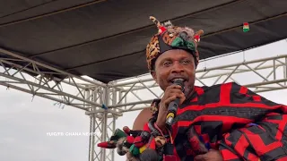 Kaakyire Kwame Appiah storms AB Crentsil's 1 week in his kingship regalia, massive performance