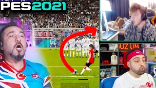 DİREKLER PATLIYOR! EFSANE MAÇ! EMRECAN DELİRDİ! | EKİPLE PES 2021 KLAN MAÇI