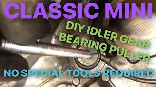 DIY blind bearing puller for classic mini transfer casing