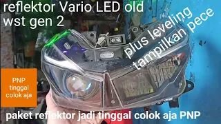 cara pasang proji biled wst gen 2 di reflektor Vario LED old plus leveling LEED HID MOTOR