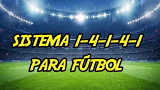 Sistema 1-4-1-4-1 para fútbol