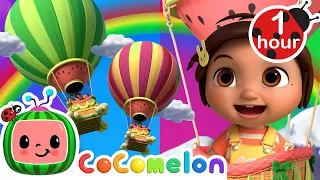 Nina's Rainbow Color Balloon Flying Song | CoComelon Nursery Rhymes & Kids Songs