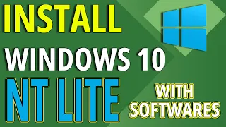 INSTALLATION | WINDOWS 10 WITH NTLITE WITH ALL SOFTWARES