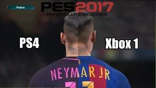 PES 2017 PS4 vs Xbox One Faces ,Graphics and Gameplay Comparison HD Pro Evolution Soccer Demo