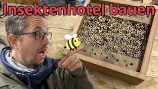 Insektenhotel aus Schilf selber bauen ! Wildbienen Nisthilfe ! tobiebel