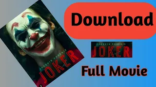 Joker Full Hd Movie Original Download link in Hindi| How to Download Joker Movie 2019