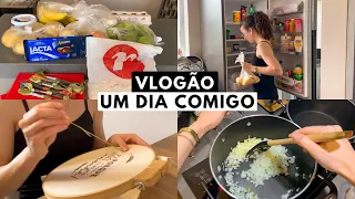 VLOG: comprinhas, bordado, jantar & cuidando da casa