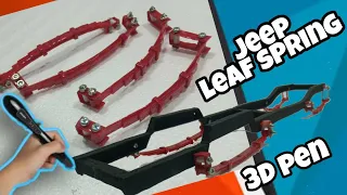 Making jeep leaf spring using 3d pen rc car