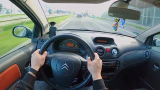 Citroen C2 1.6i VTR Sensodrive POV testdrive (Binaural audio)