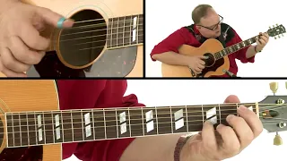 🎸 Fingerstyle Guitar Lesson - Freight Train: Breakdown - Richard Smith