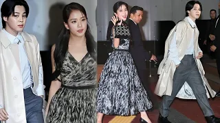 Jisoo and Jimin cute interacts with fans at Lady Dior Exhibition in Seoul