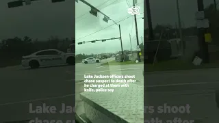 Lake Jackson officers shoot chase suspect to death after he charged at them with knife, police say