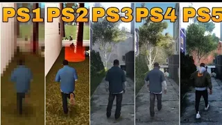 GTA V graphic comparison in PS1, PS2, PS3, PS4, PS5