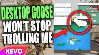 Playing games but Desktop Goose won't stop trolling me