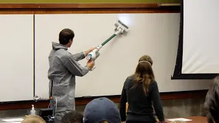 Fake Janitor in College Lectures Prank!