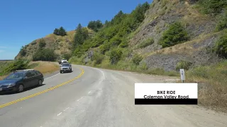 4K Ultra HD California Scenic Bike Ride with Music   Coleman Valley Road, California   5 Hours 3 mp4