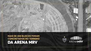 Evolução das obras - 20/02/2021 | Mais de 200 blocos concretados no terreno da Arena MRV