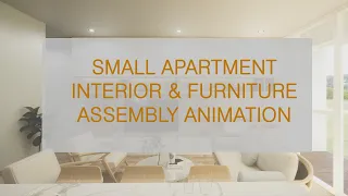 Modern and Minimal Interior Design and Furniture Assembly 3D Animation